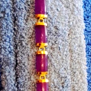Nice Jade 10k gp bracelet.